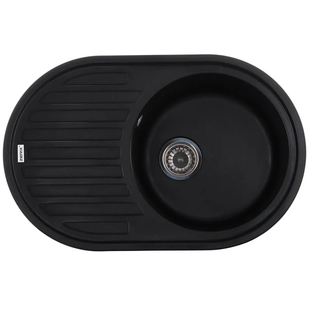 Мойка кухонная Zerix ZS-7750R-14 Черный металлик (ZX4562) ZX4562 фото