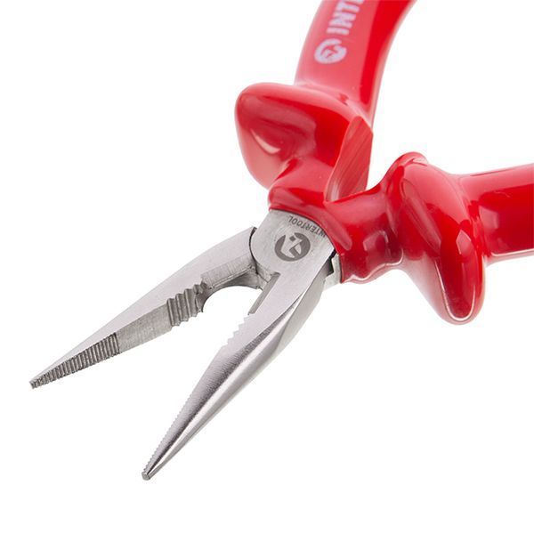 Долгогубцы прямые 160 мм, диэлектрические, 1000 В, CrV 6150 INTERTOOL NT-0326 NT-0326 фото