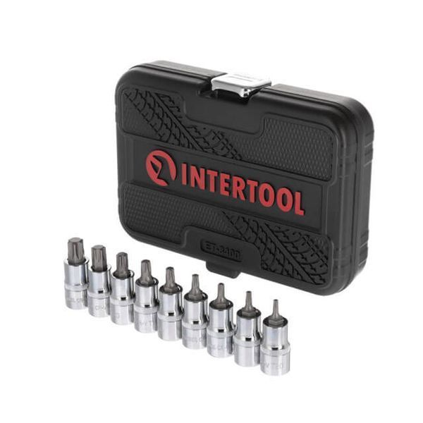 Набір біт TORX у кейсі, 1/2", S2, T20-T60, 55 мм, STORM INTERTOOL ET-8400 ET-8400 фото