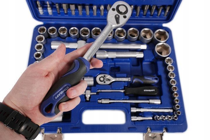 Набір інструментів для автомобіля 1/4", 1/2" 94од. (6-гр.) СТАНДАРТ STM-0094-6 STM-0094-6 фото