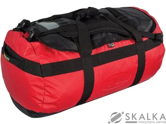На фото Сумка дорожная Highlander Lomond Tarpaulin Duffle 90 Red (924194)