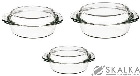 На фото Набор кастрюль Simax 0.7, 1, 1.5 л (s304)