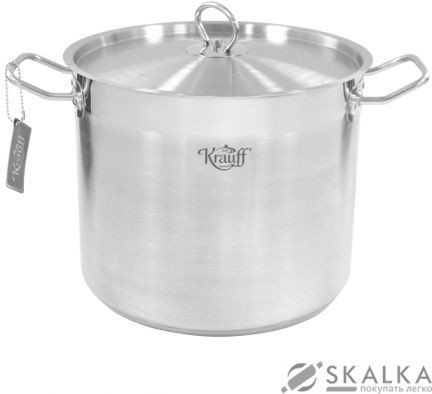 Кастрюля Krauff с металлической крышкой 15 л (26-238-025) На фото Кастрюля Krauff с металлической крышкой 15 л (26-238-025)