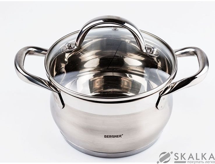 На фото Кастрюля Bergner 18х10.5 см 2.3 л (BG-9500L)