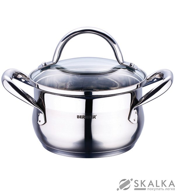 На фото Кастрюля Bergner 14х8 см 1.2 л (BG-6505L)