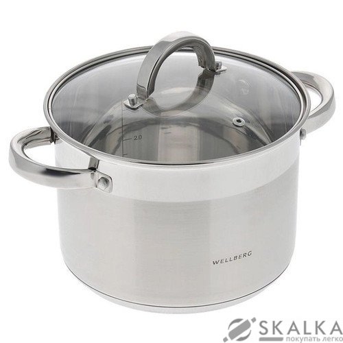 На фото Кастрюля Wellberg 20х14.5 см 4.5 л (WB-9821)