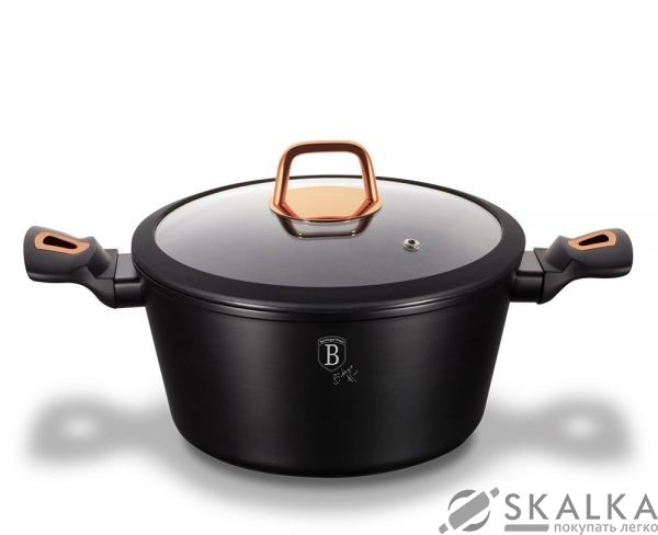 На фото Кастрюля Berlinger Haus Black Rose Collection 24х11 см 4.1 л (BH-1642N)