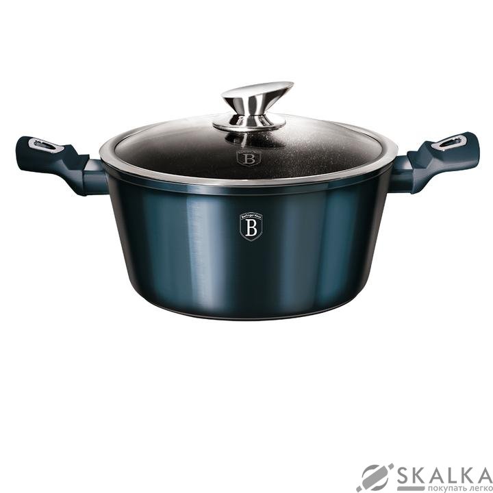 На фото Кастрюля Berlinger Haus Aquamarine Metallic Line 20х10.4 см 2.2 л (BH-1878)