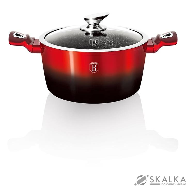 На фото Кастрюля Berlinger Haus Burgundy Metallic Line 24х11.8 см 4.1 л (BH-1628N)