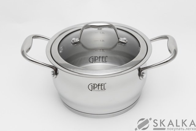 На фото Кастрюля Gipfel CANTATA 18х10 см 2.5 л (1263)