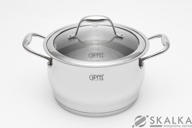 Кастрюля Gipfel CANTATA 24х14 см 6.3 л (1265) На фото Кастрюля Gipfel CANTATA 24х14 см 6.3 л (1265)