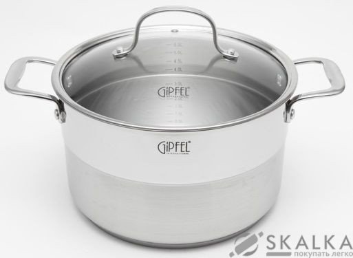 На фото Кастрюля Gipfel GALA 24х14 см 6.3 л (1275)
