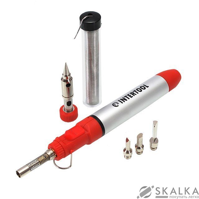 На фото Микрогорелка Intertool 12мл с комплектом аксессуаров 7шт (GB-0005)