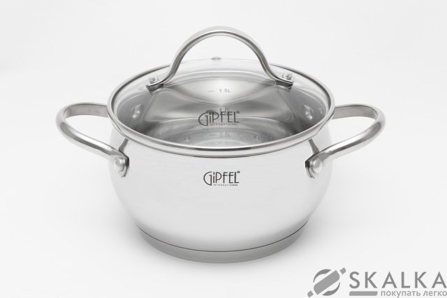 Кастрюля Gipfel TERZA 16х7.5 см 1.8 л (1292) На фото Кастрюля Gipfel TERZA 16х7.5 см 1.8 л (1292)
