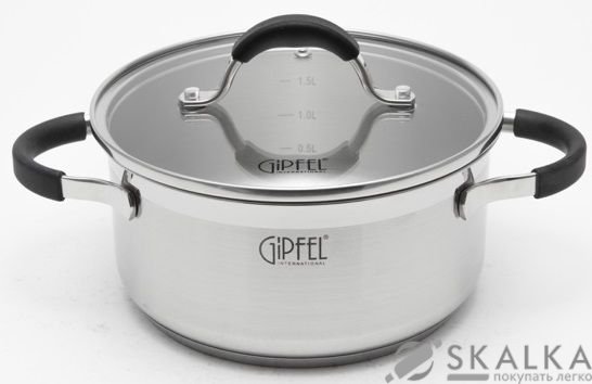 На фото Кастрюля Gipfel METROPOLE 20х9.5 см 3 л (1734)