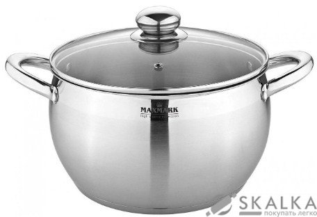 Кастрюля Maxmark 22 см 4 л (MK-APP7505) На фото Кастрюля Maxmark 22 см 4 л (MK-APP7505)