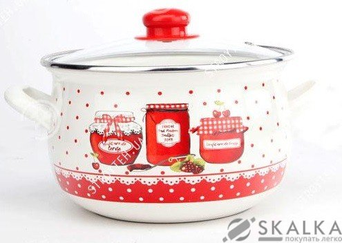 На фото Кастрюля эмалированная Gusto Прянощі 24 см 5.7 л (GT-T-124-S)