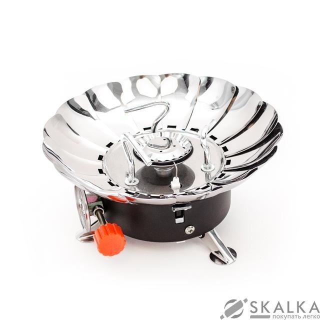 Горелка газовая туристическая Intertool с защитой от ветра (GS-0011) На фото Горелка газовая туристическая Intertool с защитой от ветра (GS-0011)