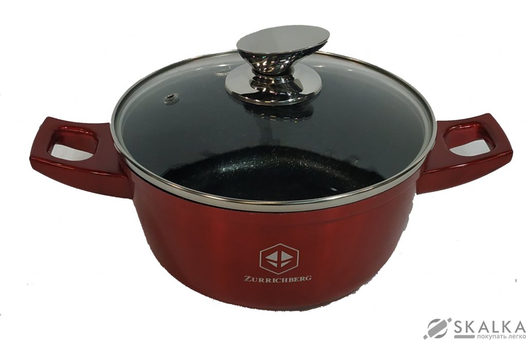На фото Кастрюля Zurrichberg 30х13.5 см 9.5 л (ZBP-7128 Red)