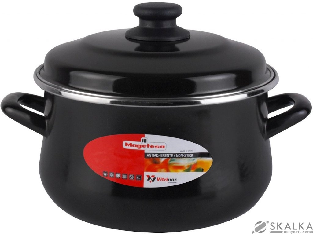 Кастрюля Vitrinor BLACK 24 см 6.3 л (1102585) На фото Кастрюля Vitrinor BLACK 24 см 6.3 л (1102585)