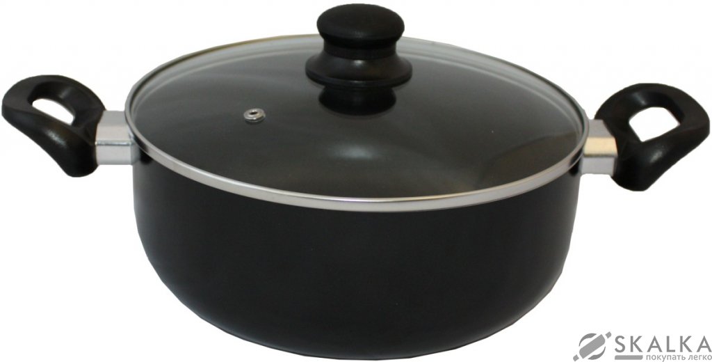 На фото Кастрюля Vitrinor VITRAL BLACК 28 см 8.3 л (1224121)