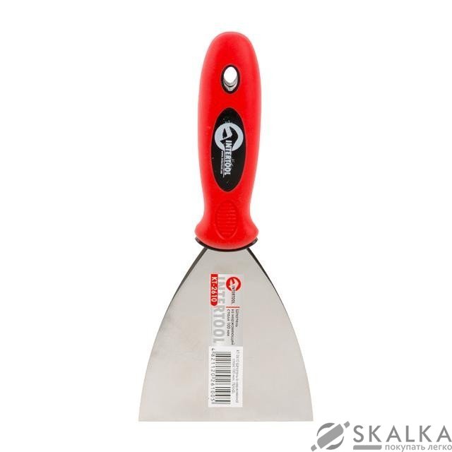 На фото Шпатель Intertool из нержавеющей стали 100мм Проф (KT-2610)
