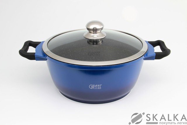 На фото Кастрюля Gipfel AZUL 28х12.6 см 7.3 л (2394)