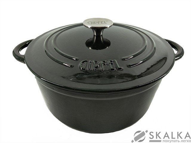 На фото Кастрюля из чугуна эмалированная Gipfel MAJOLICA 27х12.5 см 5.6 л (2282)