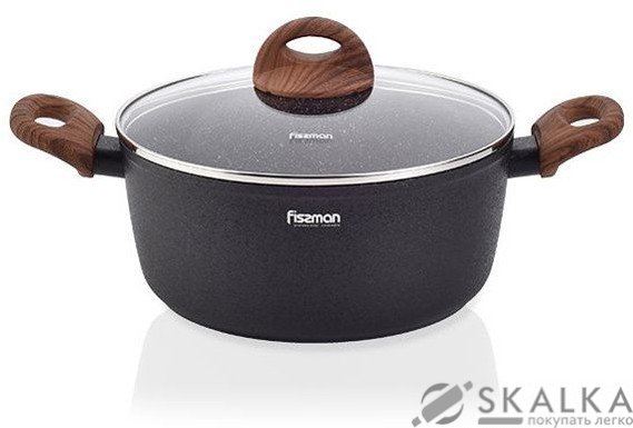 Кастрюля Fissman Vesuvio Stone 24х10.5 см 4.2 л (4246) На фото Кастрюля Fissman Vesuvio Stone 24х10.5 см 4.2 л (4246)