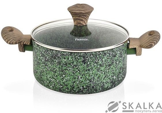 На фото Кастрюля Fissman MALACHITE 24х10.9 см 4.7 л (4319)