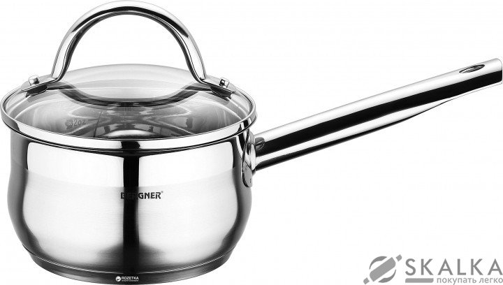 Ковш Bergner Gourmet 16 см 1.3 л (BG-6502) На фото Ковш Bergner Gourmet 16 см 1.3 л (BG-6502)