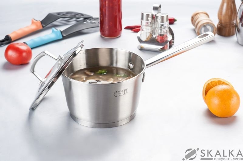 На фото Ковш Gipfel GENESIS 16 см 1.6 л (1251)