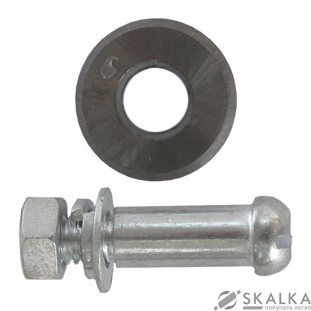 На фото Колесо сменное Intertool для плиткореза с осью 16*2*6мм (HT-0348)