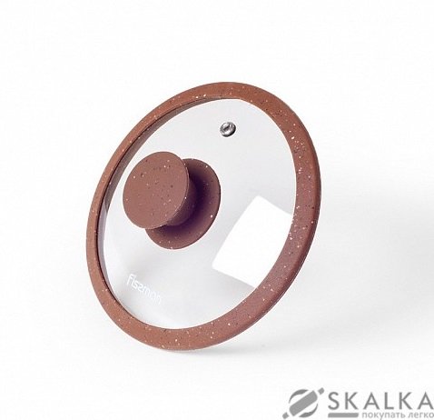 Крышка Fissman ARCADES 16 см с силиконовым ободком (9908) На фото Крышка Fissman ARCADES 16 см с силиконовым ободком (9908)