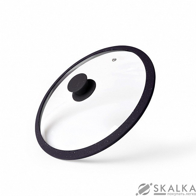 На фото Крышка Fissman ARCADES 24 см с силиконовым ободком (9918)