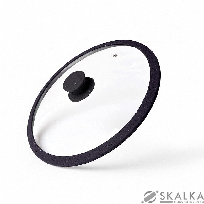 На фото Крышка Fissman ARCADES 26 см с силиконовым ободком (9919)