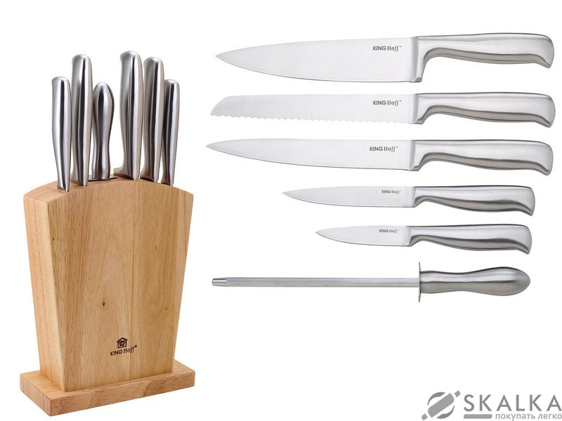 На фото Набор ножей KingHoff на подставке 7 предметов (1154 KH)