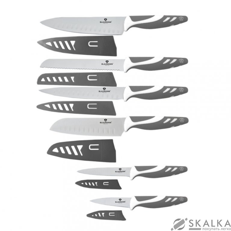 Набор ножей Blaumann с антипригарным покрытием 12 предмета (BL-5024) На фото Набор ножей Blaumann с антипригарным покрытием 12 предмета (BL-5024)