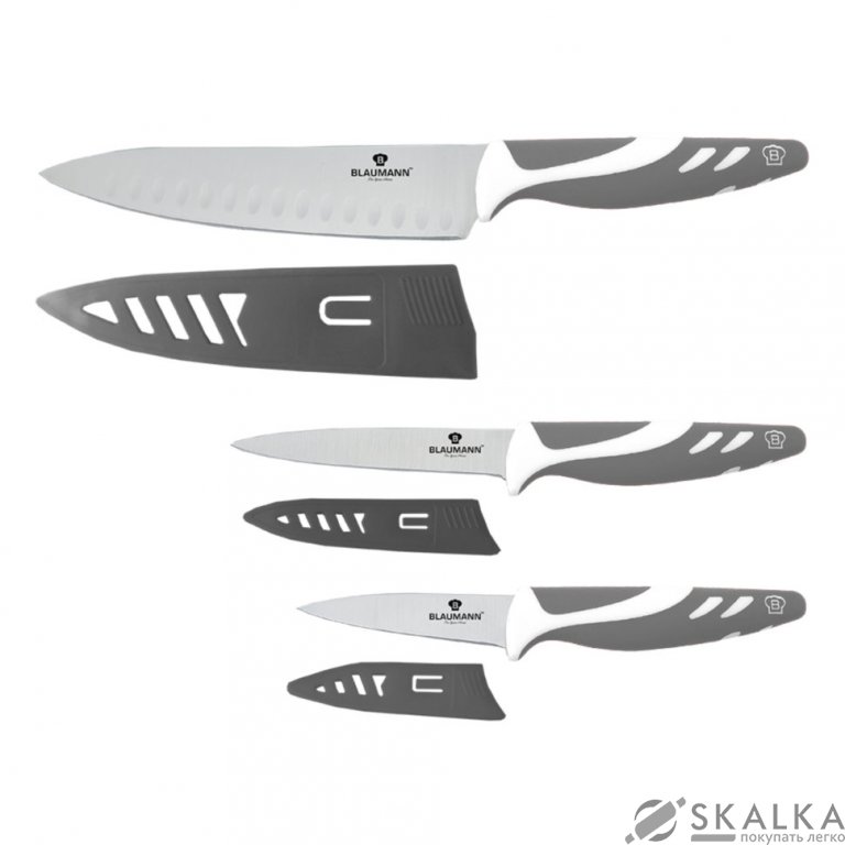 На фото Набор ножей Blaumann из нержавеющей стали 6 предметов (BL-5028)