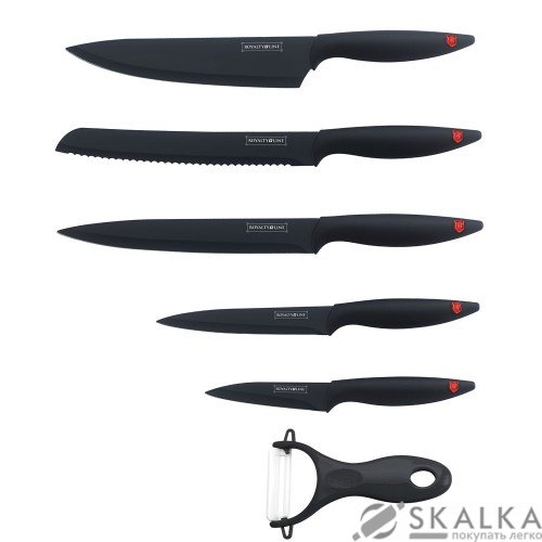 На фото Набор ножей Royalty Line 6 предметов (RL-NH5B)