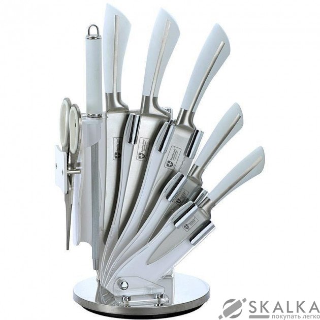 На фото Набор ножей Royalty Line на подставке 8 предметов (RL-KSS750)