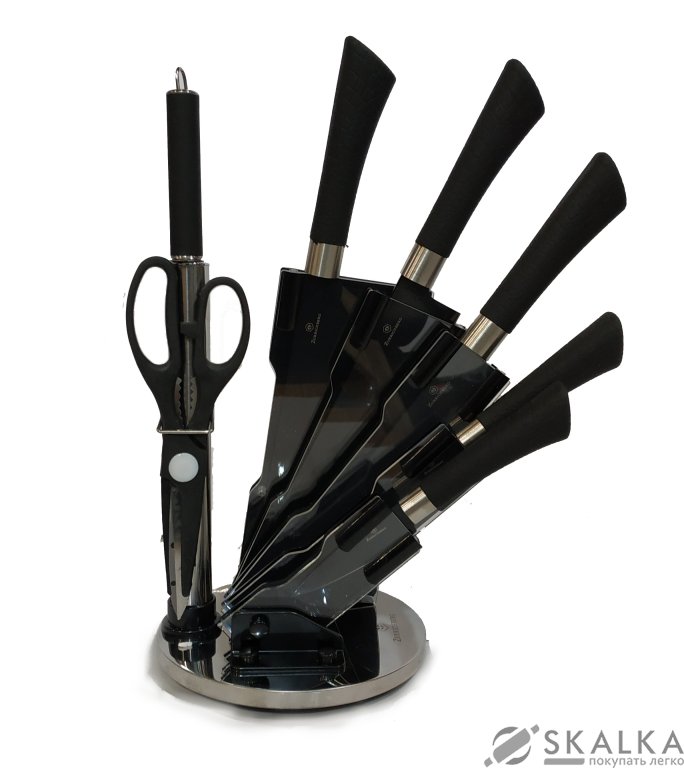 На фото Набор ножей Zurrichberg из нержавеющей стали 8 предметов (ZBP-7022 Black)