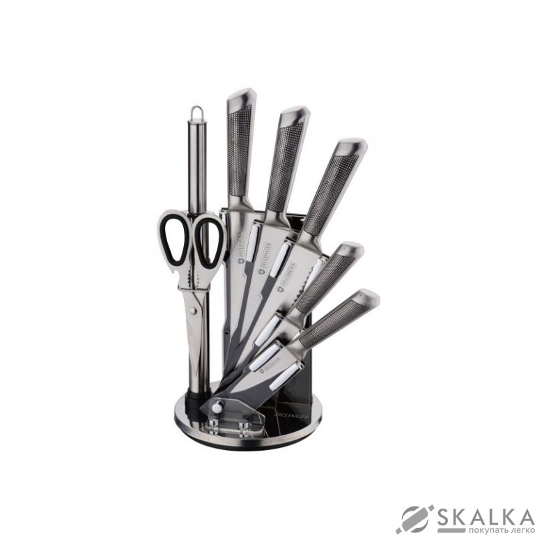 На фото Набор ножей Zillinger на подставке 8 предметов (ZL-845)