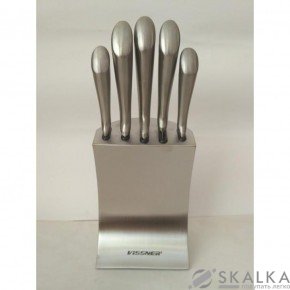 На фото Набор ножей Vissner на подставке 6 предметов (VS-37600)