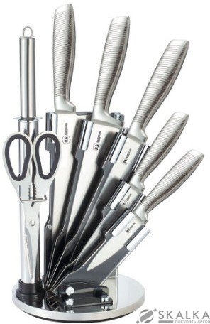 На фото Набор ножей Rainstahl на подставке 8 предметов (RS-8008-8)