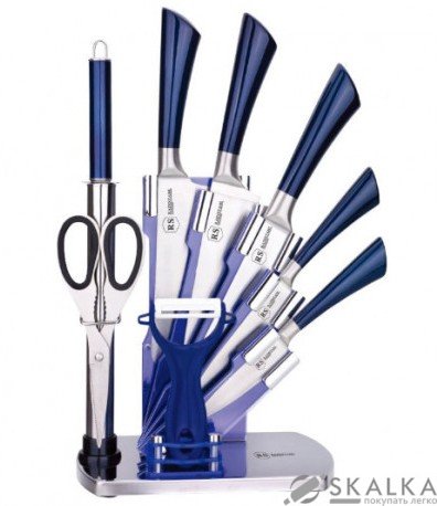 На фото Набор ножей Rainstahl на подставке 9 предметов (RS-8005-9)