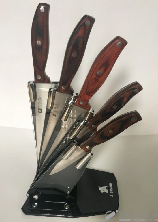 На фото Набор ножей Rauch на подставке 6 предметов (R-8835)