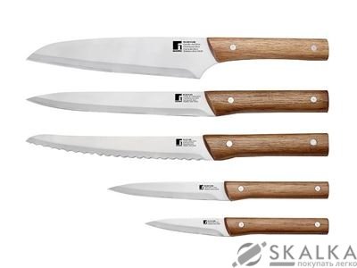 На фото Набор ножей Bergner Nature 5 предметов (BG-8917-MM)