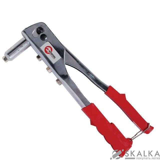 Заклепочник Intertool усиленный 3.2; 4; 4.8мм (RT-0004) На фото Заклепочник Intertool усиленный 3.2; 4; 4.8мм (RT-0004)