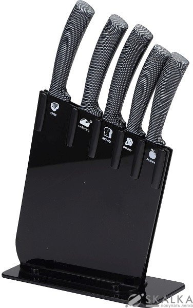 На фото Набор ножей San Ignacio на подставке 6 предметов (SG-4330)